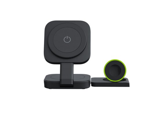 Goui Bend 3 in 1 Foldable MagSafe Wireless Charger - Black