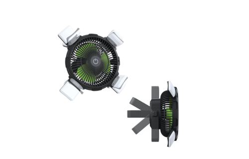 Goui Flow Multifunctional Fan with Light Power Bank 8'000mAh - Black