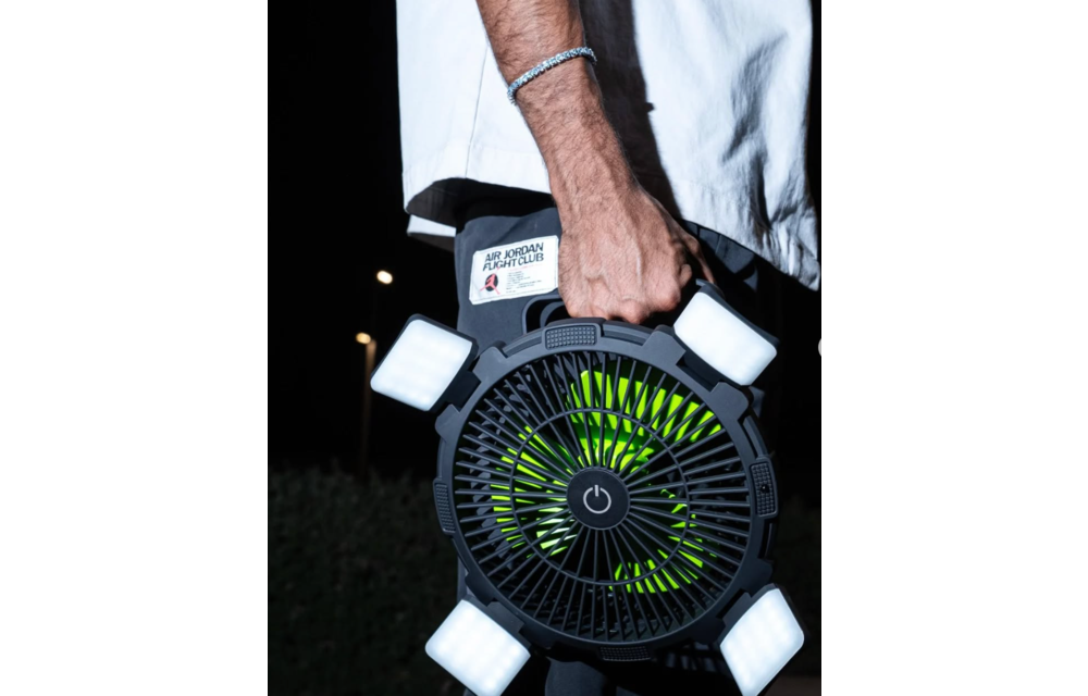Goui Flow Multifunctional Fan with Light Power Bank 8'000mAh - Black