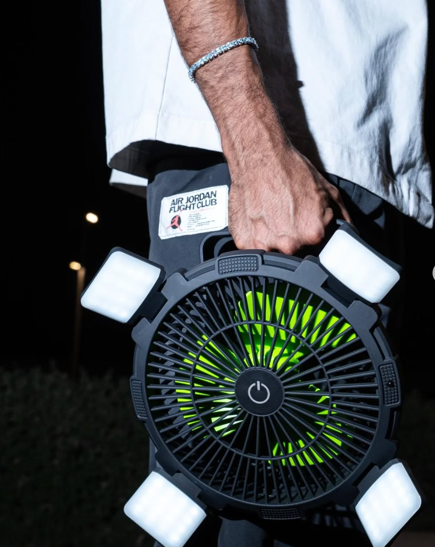 Goui Flow Multifunctional Fan with Light Power Bank 8'000mAh - Black