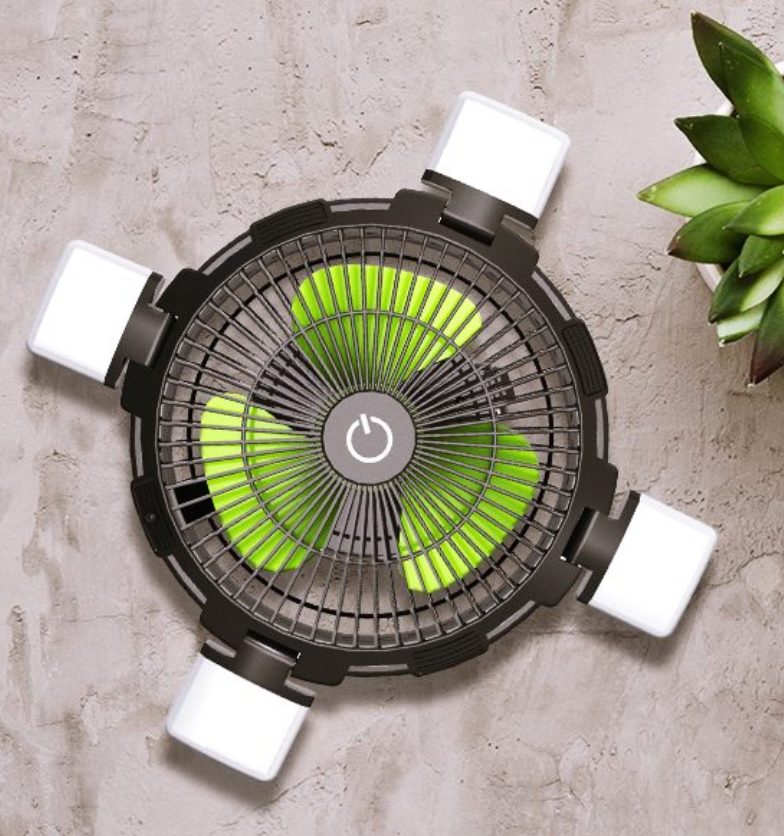 Goui Flow Multifunctional Fan with Light Power Bank 8'000mAh - Black