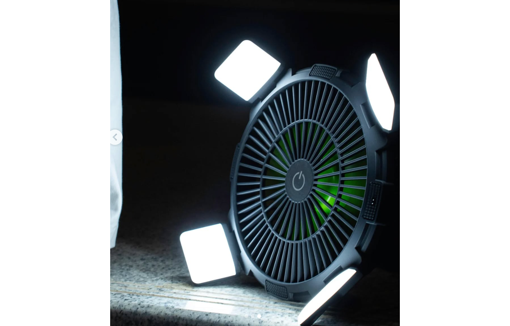 Goui Flow Multifunctional Fan with Light Power Bank 8'000mAh - Black