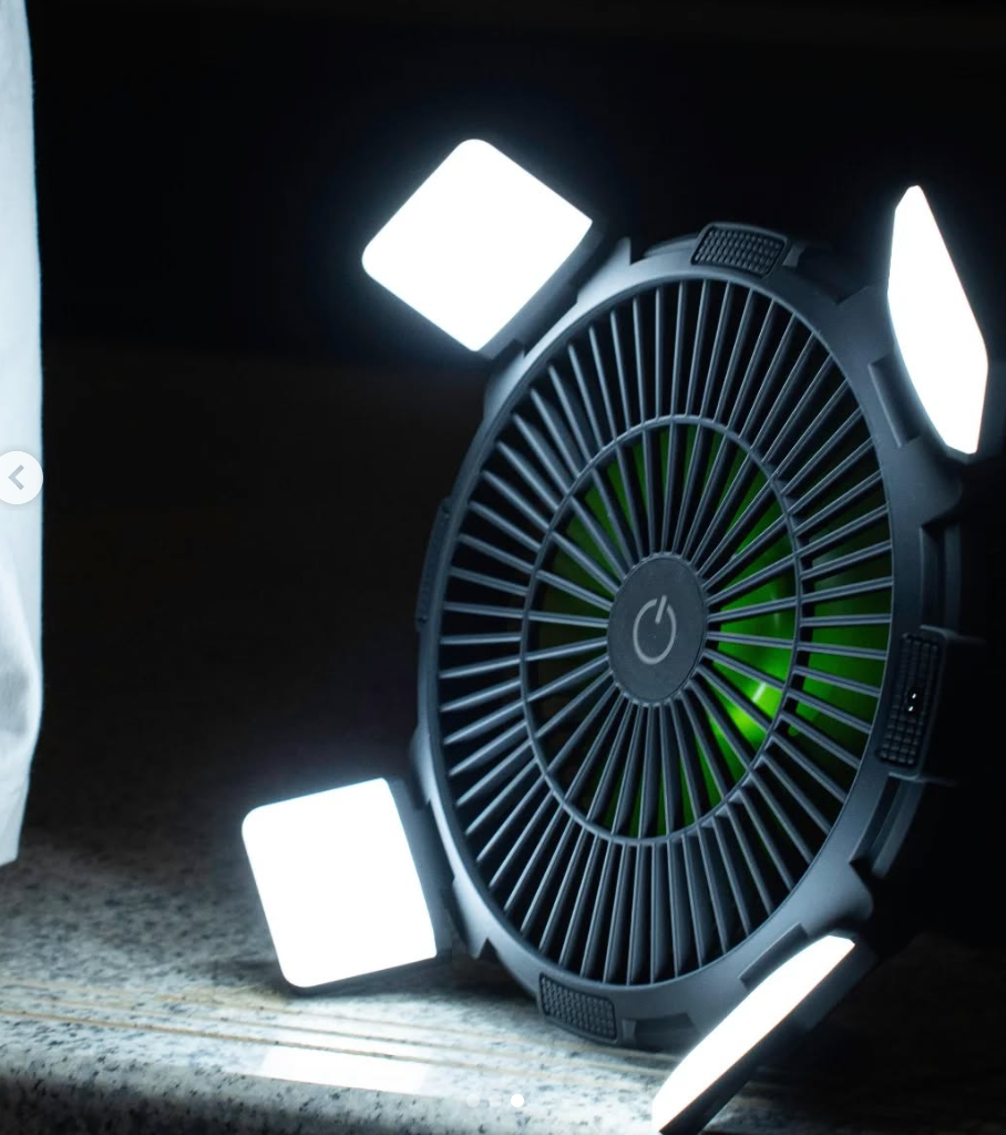 Goui Flow Multifunctional Fan with Light Power Bank 8'000mAh - Black