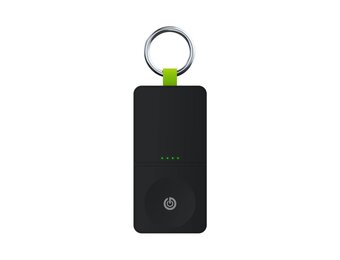 Goui Tac Key Ring iWatch Charger with Power bank 1.2K - Black