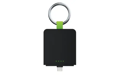 Goui Tac Key Ring iWatch Charger with Power bank 1.2K - Black