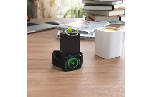 Goui Tac Key Ring iWatch Charger with Power bank 1.2K - Black