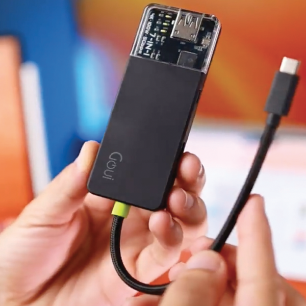 Goui Hub 7 in 1 100W Super Fast Multi Ports Hub - Black