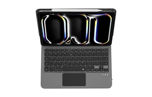 WiWU Magic Keybord Case with Touch Pad for Apple iPad Pro 13" M4 Arabic / English - Black