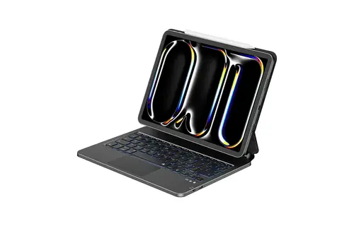 WiWU Magic Keybord Case with Touch Pad for Apple iPad Pro 13" M4 Arabic / English - Black
