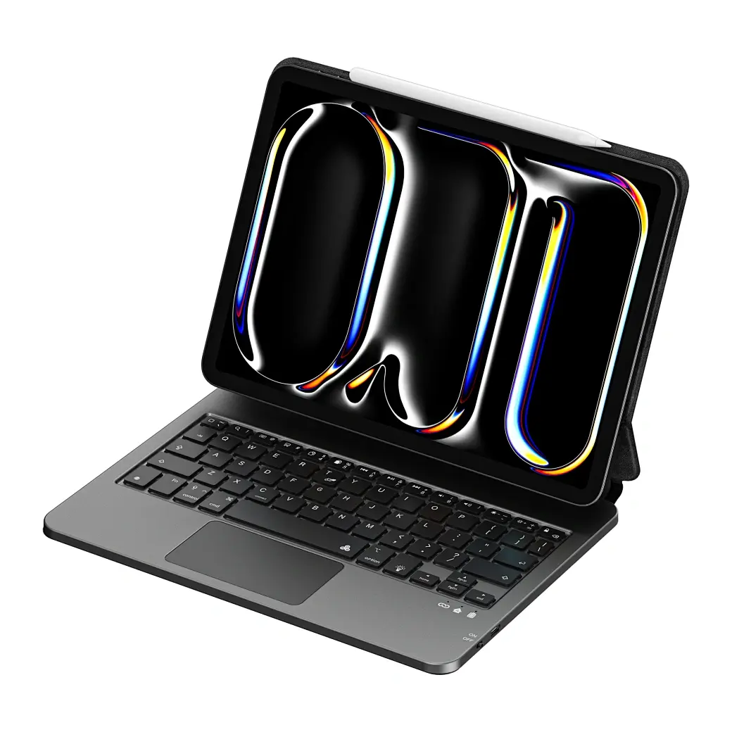WiWU Magic Keybord Case with Touch Pad for Apple iPad Pro 13" M4 Arabic / English - Black