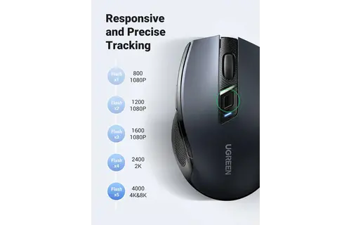UGREEN Ergonomic Wireless Mouse - Black