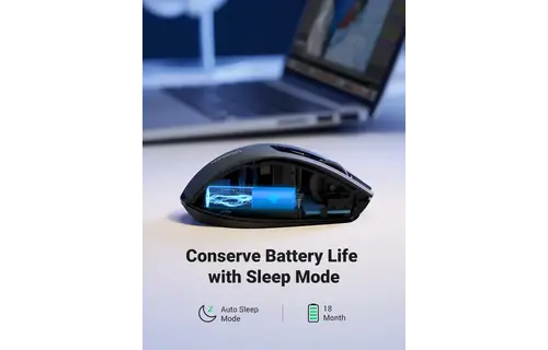 UGREEN Ergonomic Wireless Mouse - Black