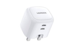 UGREEN Nexode Dual USB-C PD GaN Fast Charger 45W - White