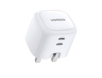 UGREEN Nexode Dual USB-C PD GaN Fast Charger 45W - White
