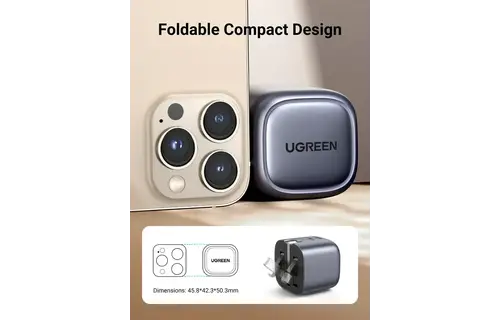 UGREEN Nexode Dual USB-C PD GaN Fast Charger 45W - White