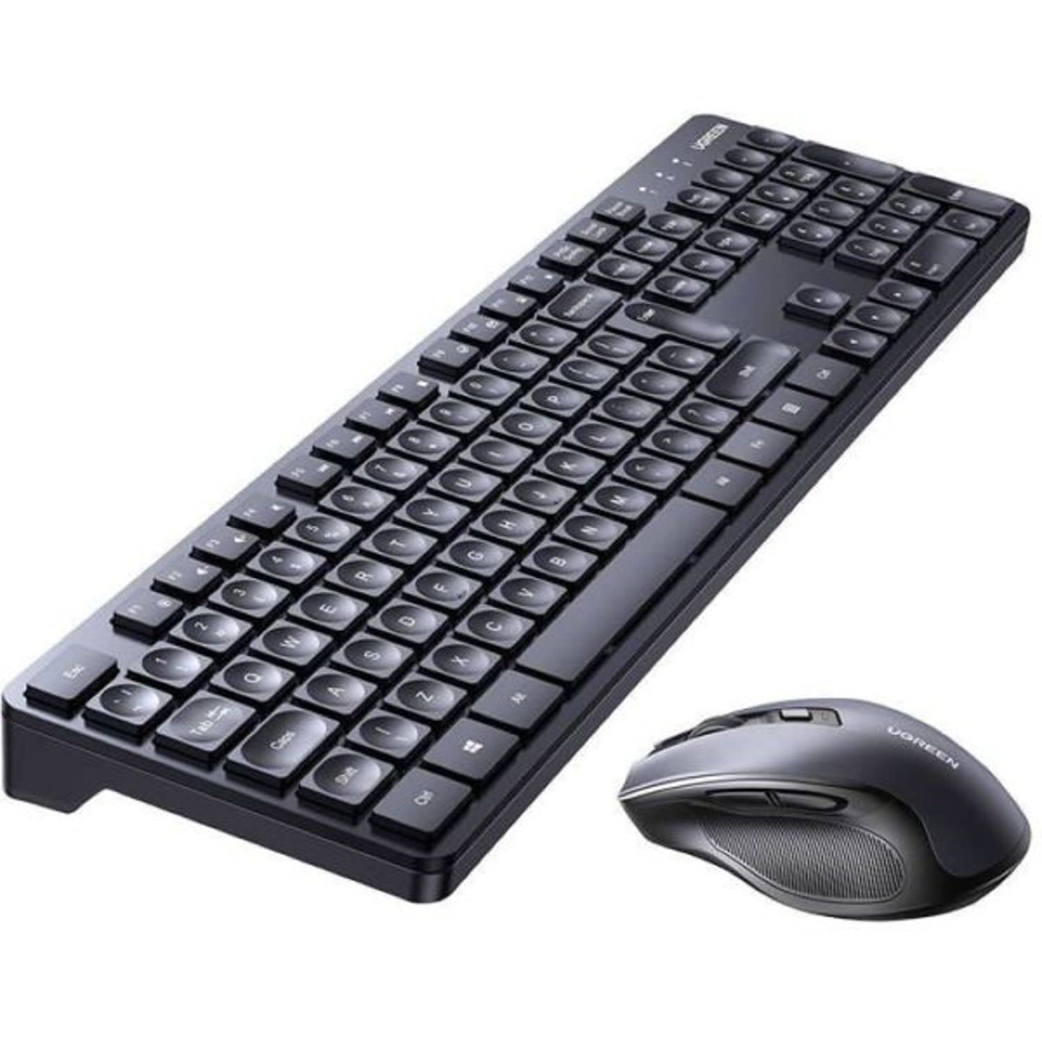 UGREEN Wireless Keyboard and Mouse Combo for Windows / Mac Os / Linux / Chrome OS - Black