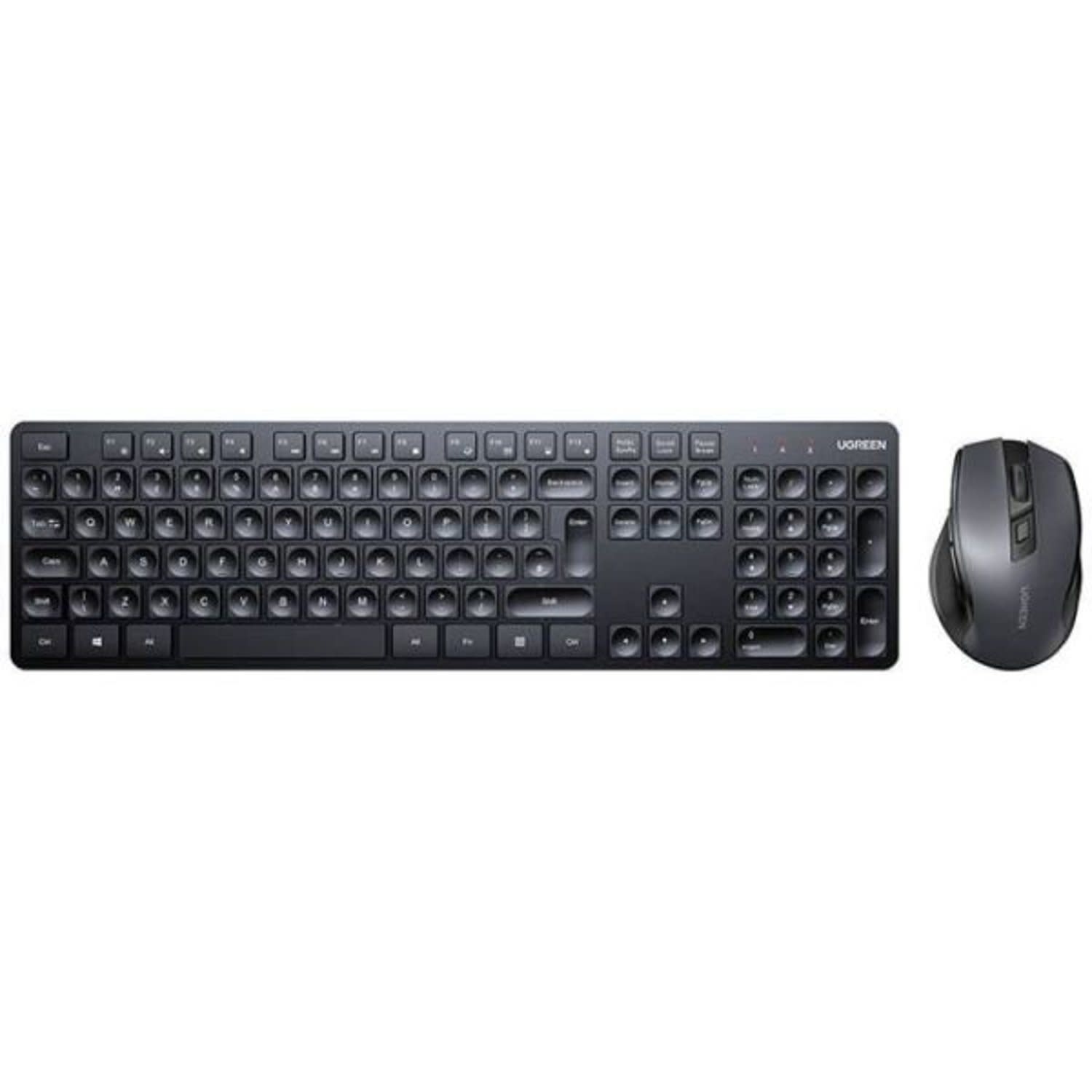 UGREEN Wireless Keyboard and Mouse Combo for Windows / Mac Os / Linux / Chrome OS - Black