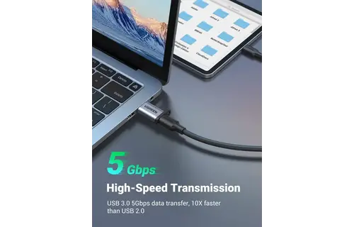 UGREEN USB-A to USB-C Adapter - Gray