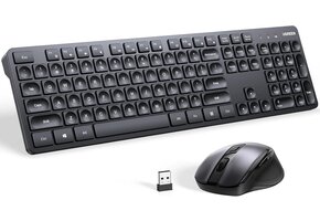 UGREEN Wireless Keyboard and Mouse Combo for Windows / Mac Os / Linux / Chrome OS - Black