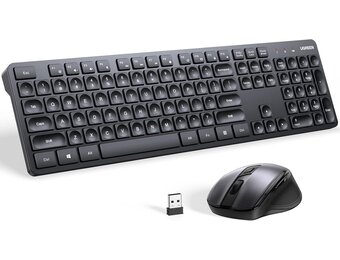 UGREEN Wireless Keyboard and Mouse Combo for Windows / Mac Os / Linux / Chrome OS - Black