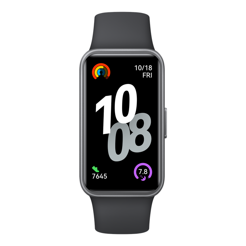 Huawei Band 10 Fluoroelastomer Strap With Aluminum Alloy Case - Black