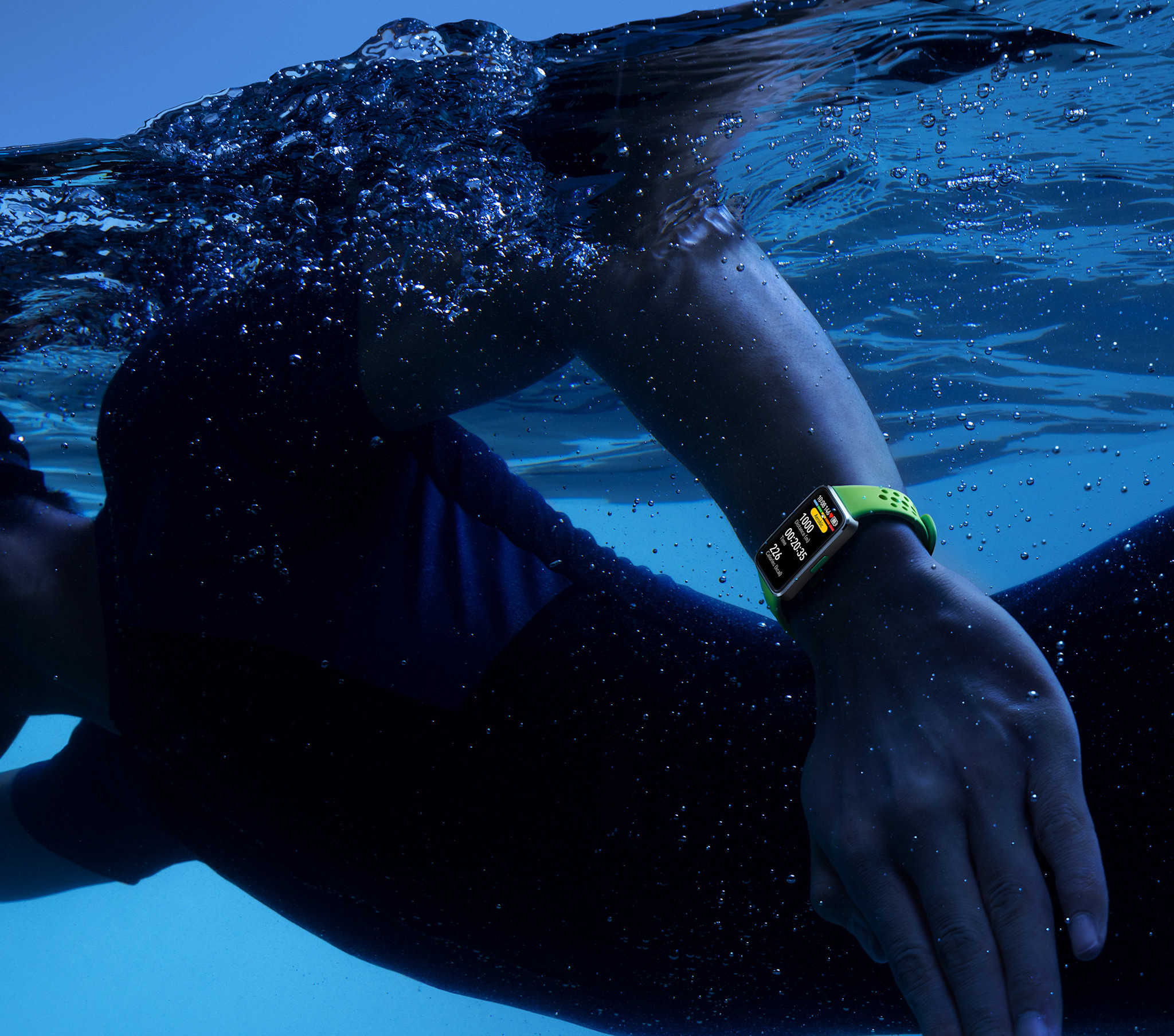 Huawei Band 10 Fluoroelastomer Strap With Aluminum Alloy Case - Black