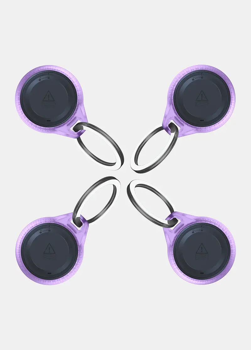 ITSKINS Air Cover Frost with key ring for Airtag - Light Purple