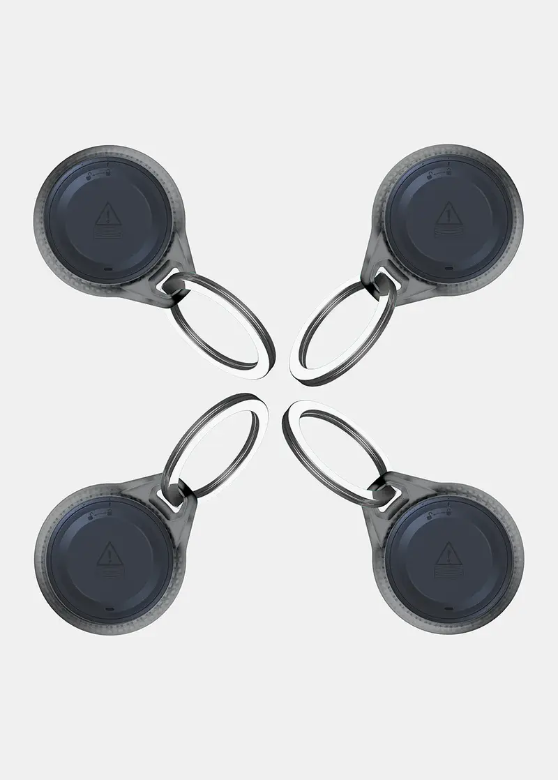 ITSKINS Air Cover Frost with key ring for Airtag - Smoke