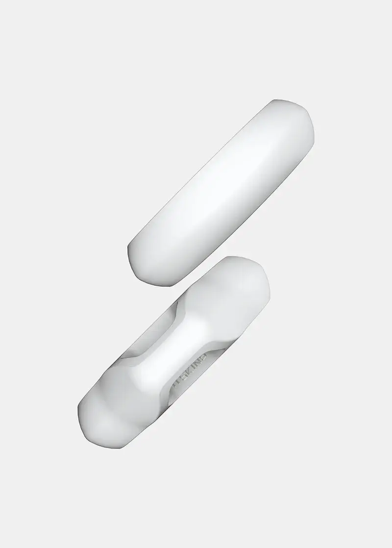 ITSKINS Air Cover Solid with key ring for Airtag - White