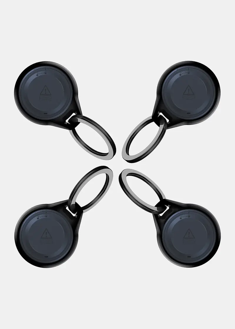 ITSKINS Air Cover Solid with key ring for Airtag - Black