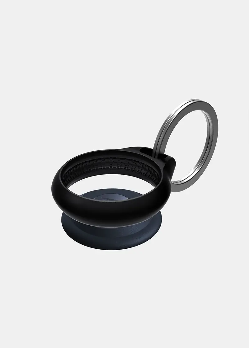 ITSKINS Air Cover Solid with key ring for Airtag - Black