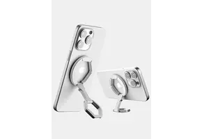 ITSKINS KickStand 360 Double Site MagSafe Magnet Phone Holder Ring - Silver