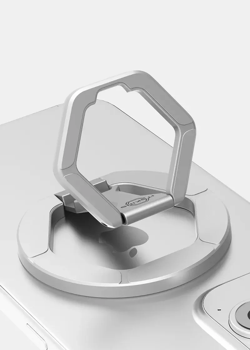 ITSKINS KickStand 360 Double Site MagSafe Magnet Phone Holder Ring - Silver