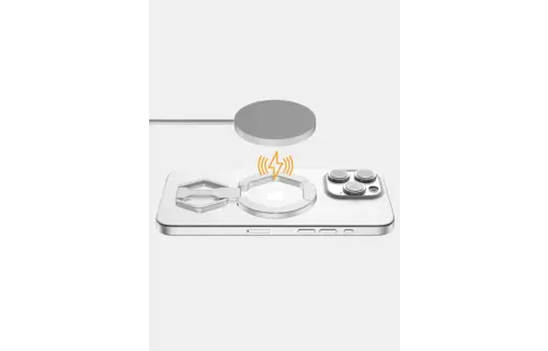 ITSKINS KickStand 360 Double Site MagSafe Magnet Phone Holder Ring - Silver