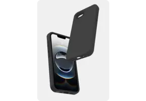 Avana velvet Silicone MagSafe Case for iPhone 16e - Ash Black