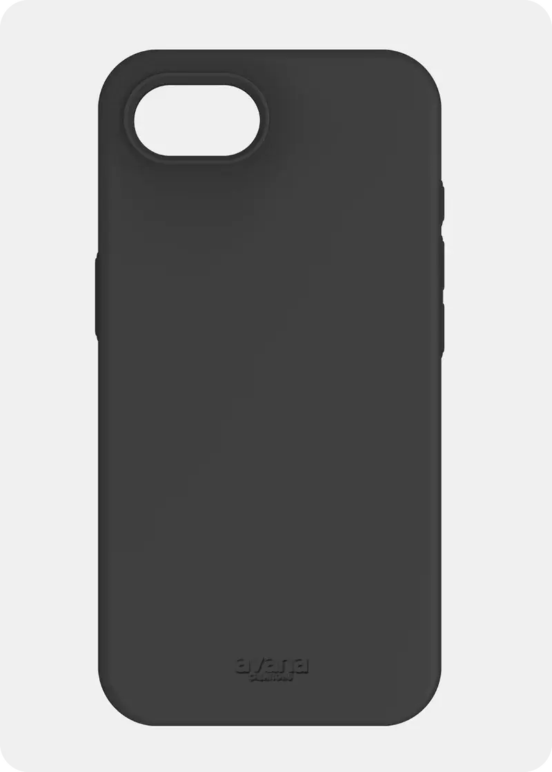 Avana velvet Silicone MagSafe Case for iPhone 16e - Ash Black