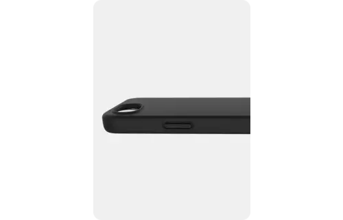 Avana velvet Silicone MagSafe Case for iPhone 16e - Ash Black