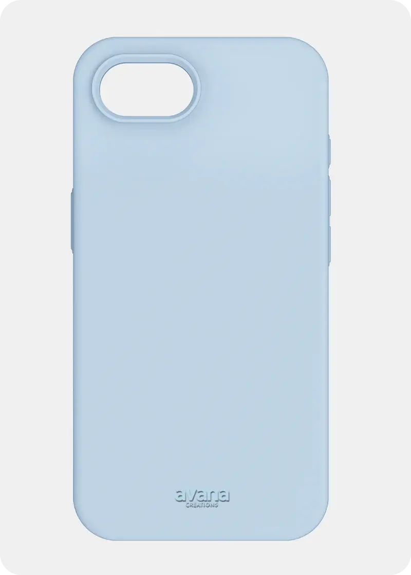Avana velvet Silicone MagSafe Case for iPhone 16e - Sky Blue