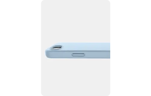 Avana velvet Silicone MagSafe Case for iPhone 16e - Sky Blue