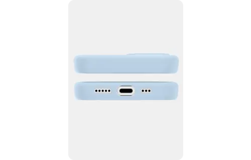 Avana velvet Silicone MagSafe Case for iPhone 16e - Sky Blue