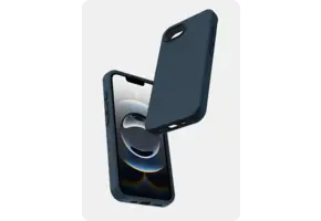 Avana velvet Silicone MagSafe Case for iPhone 16e - Navy Blue