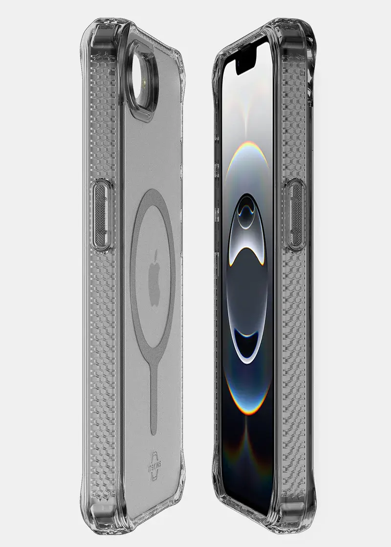 ITSKINS Hybrid R Vapor with Magsafe Case For iPhone 16e - Smoke