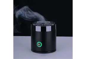 Bukhoor Round Metal Incense Burner - Black