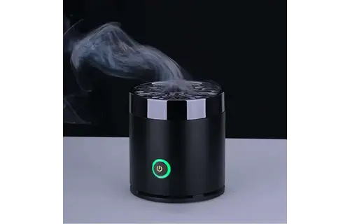 Bukhoor Round Metal Incense Burner - Black