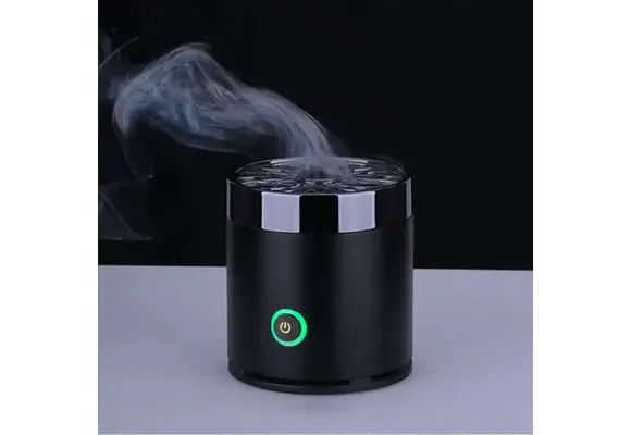 Bukhoor Round Metal Incense Burner - Black