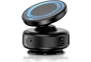 360° Electric Vacuum MagSafe Mount Suction Ball Design Mount Black