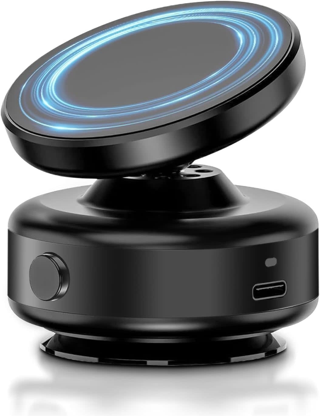 360° Electric Vacuum MagSafe Mount Suction Ball Design Mount Black