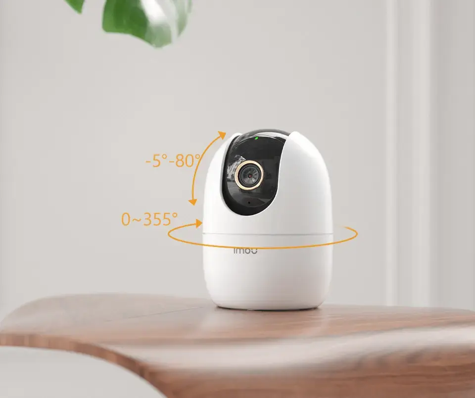 Imou Ranger 2 Indoor Smart Security WiFi Camera 5MP 3K 360 Rotate Human Detection Tracking with Two-way Talk - White