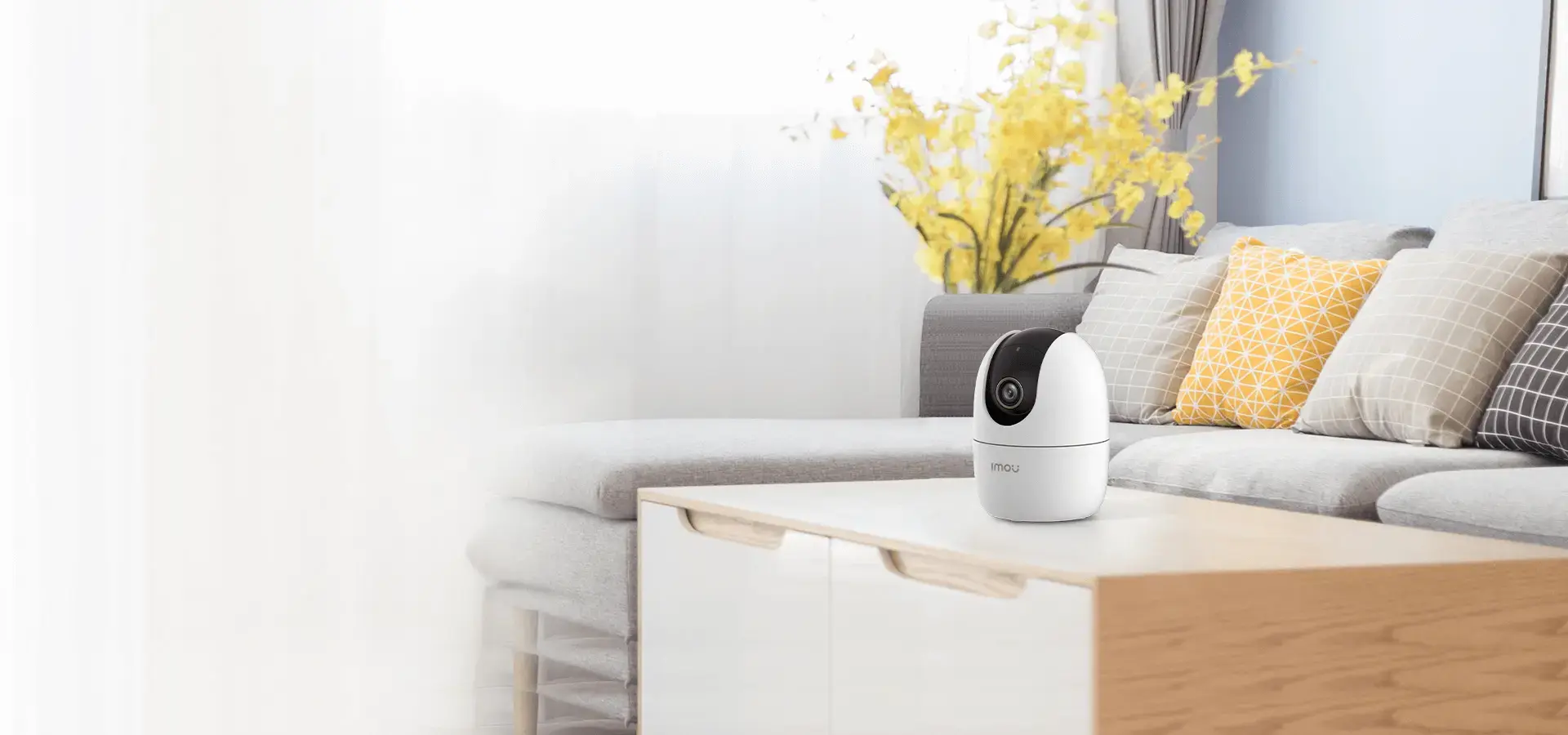 Imou Ranger 2 Indoor Smart Security WiFi Camera 3MP 2K 360 Rotate Human Detection Tracking with Two-way Talk - White