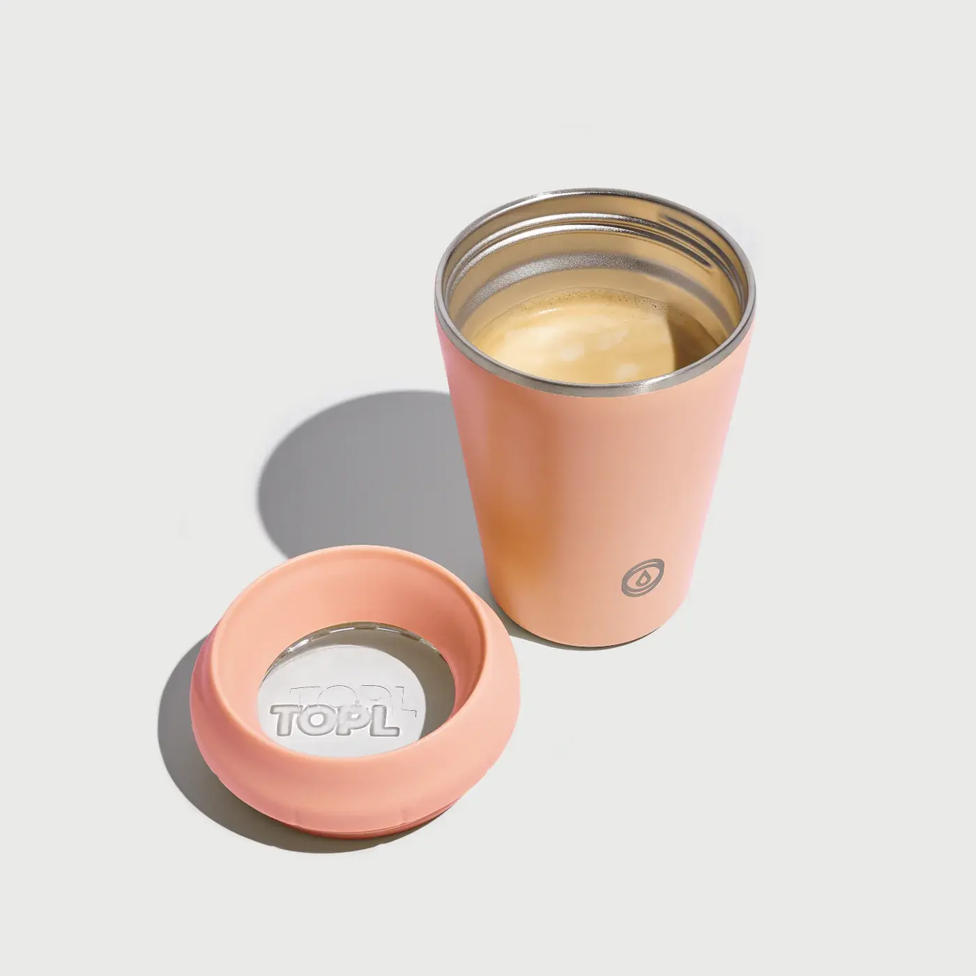 Topl Smart Reusable Cup 12oz - Peach